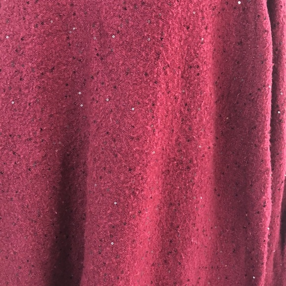 Apt.9 Asymmetrical Hem Metallic Sweater Extra Large - Picture 2 of 8